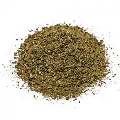 Spearminnt leaves crushed