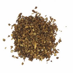 Rhubarb root cut