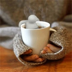 Mr tea infuser silicone man